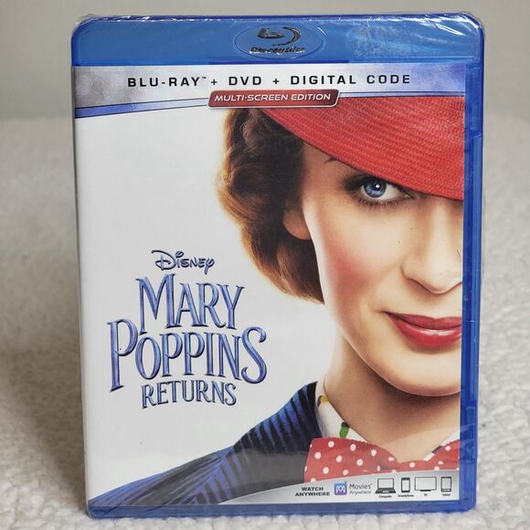 Disney Other - Mary Poppins Returns Blu Ray DVD Digital BRAND NEW SEALED